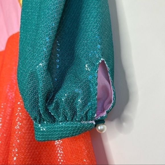 Olivia Rubin Amber Dress in Colorblock Sequins - Picture 11 of 16